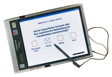 Foto: FSC ST5020 Pen-Computer with AnyQuest for Windows and EORTC QLQ-C30